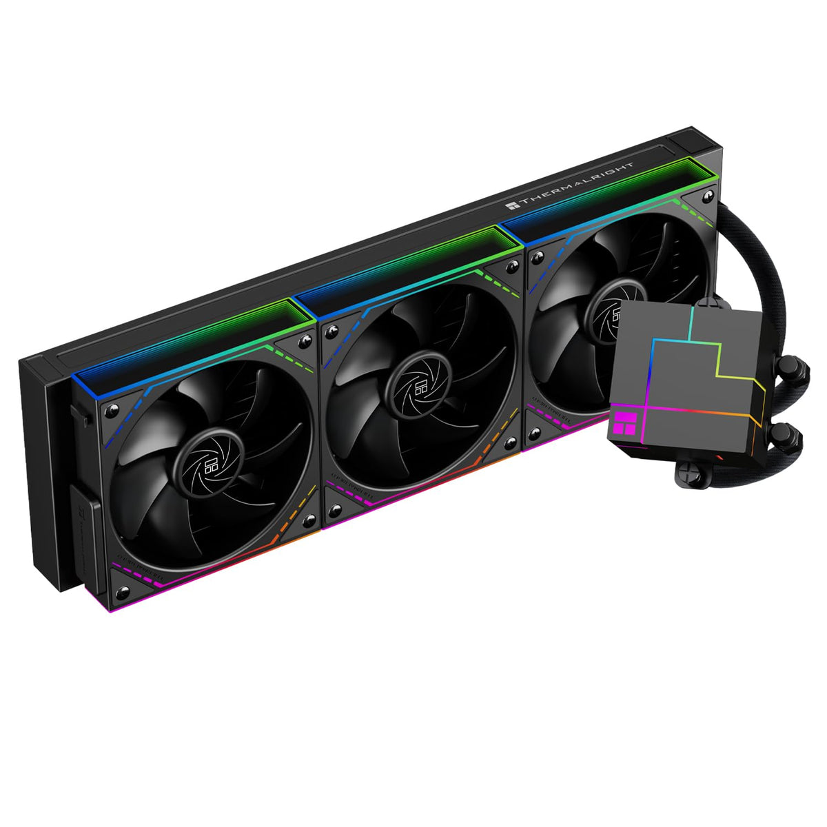 Thermalright Core Matrix 360 Black CPU Liquid Cooler with 120mm PWM Fan,360 Black Cold Row Specification,Integrated Water Cooler