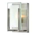 Hinkley Latitude One Light 60W G9 Bathroom Vanity Fixture, Brushed Nickel