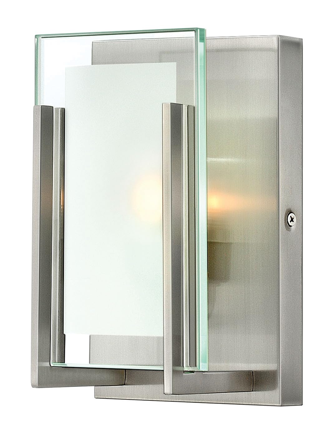 Hinkley Latitude One Light 60W G9 Bathroom Vanity Fixture, Brushed Nickel