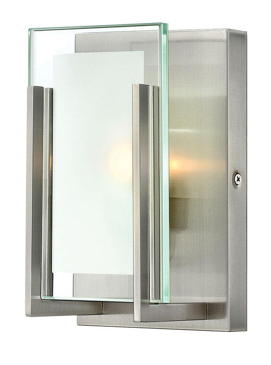 Hinkley Latitude One Light 60W G9 Bathroom Vanity Fixture, Brushed Nickel