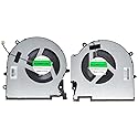HUANMEFANG Replacement New CPU and GPU Cooling Fan for HP OMEN 7 Plus 17-CK 17-ck0054TX TPN-Q266 Series P/N EG75091S1-C010-S9A EG75091S1-C020-S9A