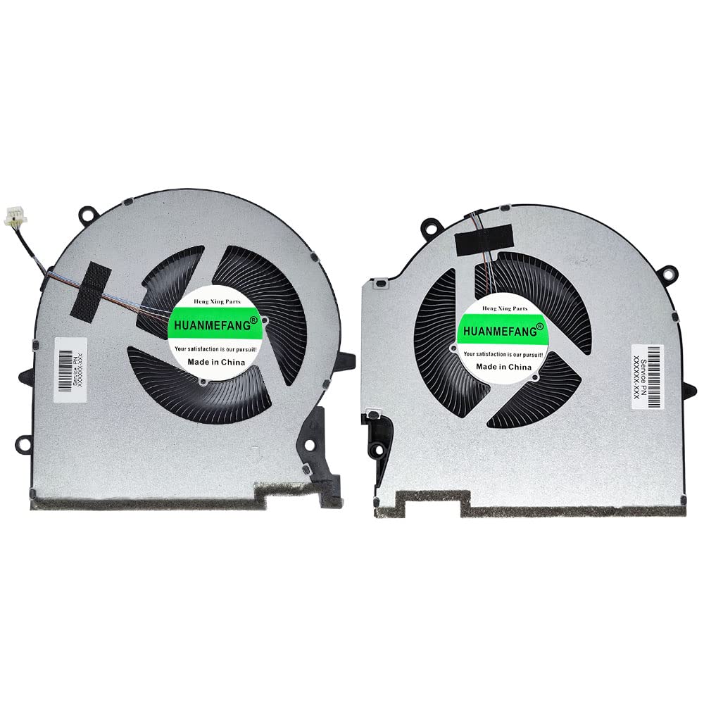 HUANMEFANG Replacement New CPU and GPU Cooling Fan for HP OMEN 7 Plus 17-CK 17-ck0054TX TPN-Q266 Series P/N EG75091S1-C010-S9A EG75091S1-C020-S9A