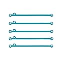 Wooden Camera Cine Magnetic Silicone Cable Ties, Cord Organizer, Set of 5 (Teal, 175mm)