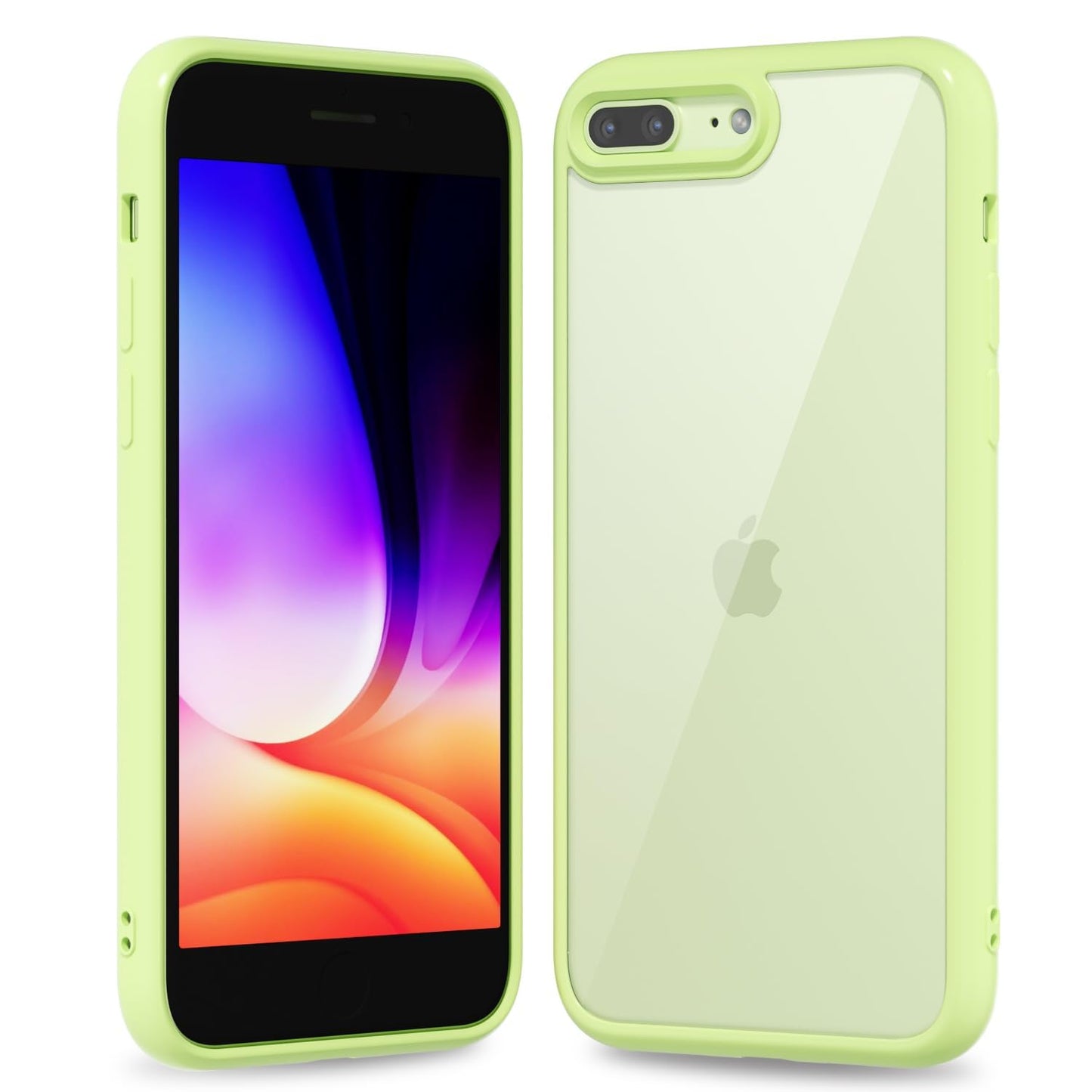oakxco Thin Slim Clear case for iPhone 15 Plus/ 14 Plus, Transparent Hybrid Hard Shell Plastic & Soft Silicone Rubber Bumper, Non-Yellow Acrylic