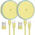 MagSafe Charger 2 Pack 15W Magnetic Wireless Charger Fast Charging Pad Compatible with iPhone 17/16/15/14/13/12 Series & AirPods 3/2/Pro Magnetic