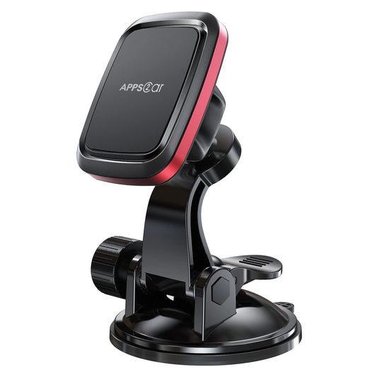 APPS2Car Magnetic Car Phone Mount with Adjustable Arm & 6 Strong Magnets Universal Dashboard Windshield Cell Phone Holder Compatible with All