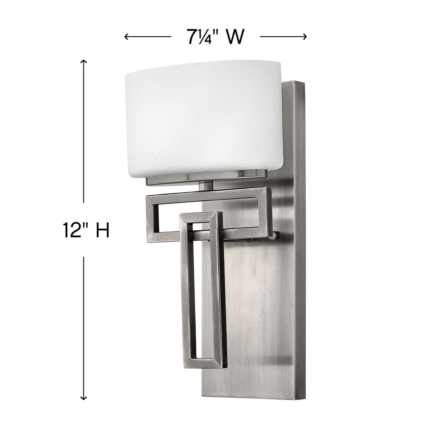 Hinkley Lanza Contemporary Modern One Light 60W G9 Bathroom Vanity Fixture, Antique Nickel