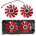CCVA 2pcs 85MM Diameter RX-570-RS RX-580-RS FD10U12S9-C for XFX RX570 RS RX580 RS Video Graphics Cards Cooling As Replacement Fan