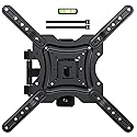 Full Motion TV Wall Mount, TV Mount for 26-55 inch LED TVs Monitors, Tv Brackets for Wall Mount with VESA 400x400mm up to 77lbs, Swivel Tilt Extension