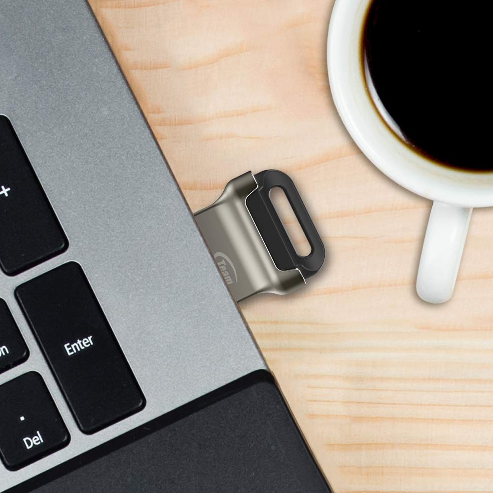 TEAMGROUP C162 256GB USB 3.2 Gen 1 USB 3.1/3.0 Mini Fits Metal Read 140MB/s Flash Thumb Drive External Data Storage Memory Stick Compatible
