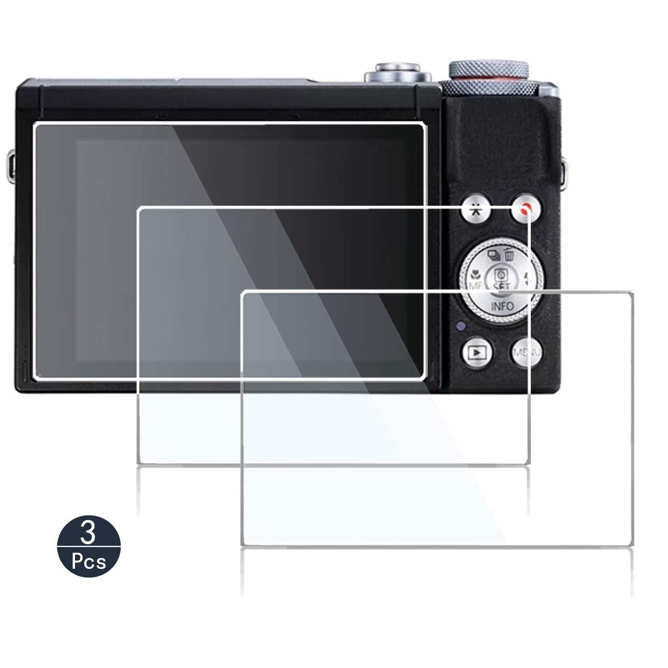 debous Screen Protector Compatible for Canon EOS M200 Powershot G7 X Mark III G7X III Digital Camera,Anti-Scratch Tempered Glass Clera Hard Protective