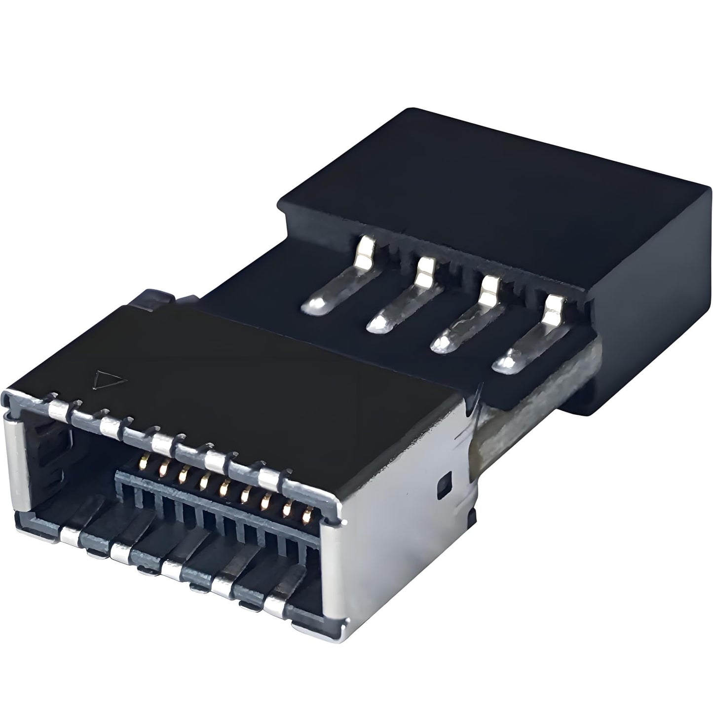 Bejavr USB 2.0 to USB 3.2 Gen 1 Header Adapter Front Panel Connector Motherboard 9Pin to Type-E/USB C