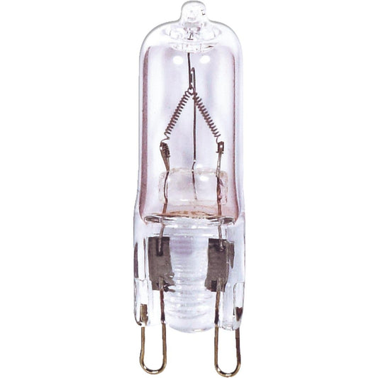 Satco S3546 1/Card 120V 75-Watt T4 G9 Base Light Bulb, Clear