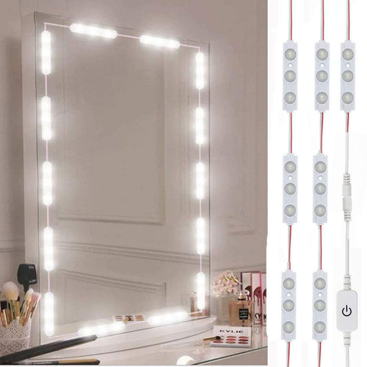 Led Vanity Mirror Lights, Hollywood Style Vanity Make Up Light, 10ft Ultra Bright White LED, Dimmable Touch Control Lights Strip, for Makeup Vanity