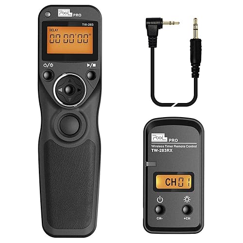 Pixel TW-283 E3 Wireless Shutter Release Remote Control Compatible for Canon Eos R10 R8 R7 R6 R6M3 R6M2 RP XT XTi XS XSi T1i T2i T3 T3i T4i T5 T5i T6i