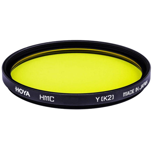 HOYA HMC K2 55mm Lens Filter (Yellow)- Tonal Enhancing Camera Filter for B&W Photography with Slim Aluminum Frame, Multi-Coated Optical Glass, Reduces