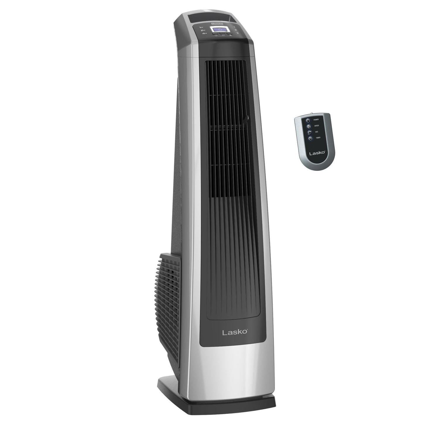 Lasko High Velocity Oscillating Tower Fan - 35" - U35115 - Silver/Black
