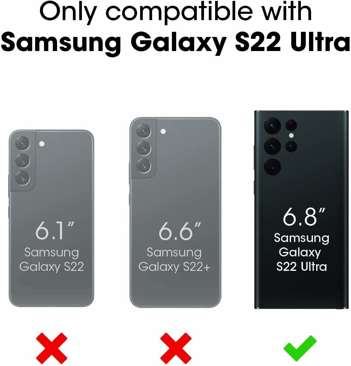 OtterBox Defender Series Case for Samsung Galaxy S22 Ultra (Only) - Holster Clip Included - Microbial Defense Protection - Non-Retail Packaging - Fort