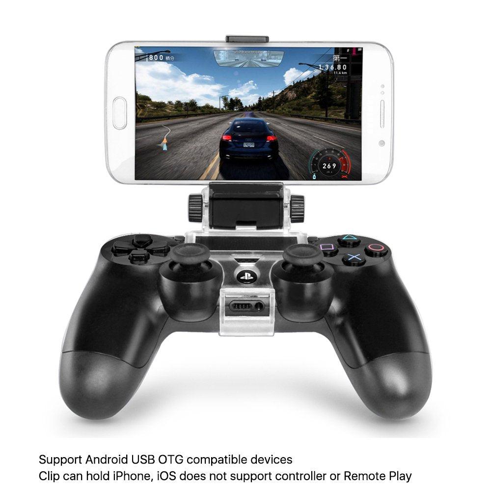 TNP PS4 Controller Phone Clip Holder Clamp Mount Bracket Compatible with PlayStation 4 PS4 Dual Shock Wireless Controller [Playstation 4]