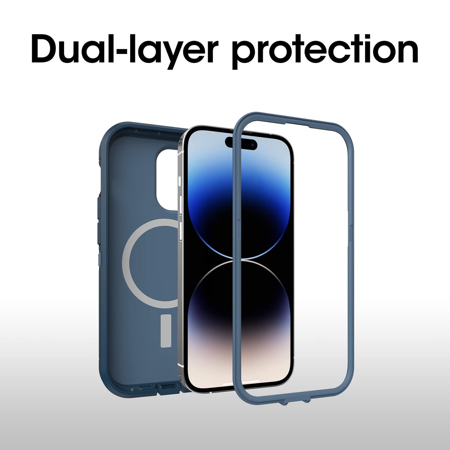 OtterBox Defender Series XT SERIES for iPhone 14 Pro Max (ONLY) - OPEN OCEAN (Blue)