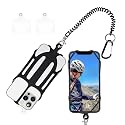 Prime Comfort Phone Tether with 2 Patch and Silicone Phone Holder,2 in 1 iPhone Lanyard Tether with Carabiner Clip for Anti-Drop,Fits Most Cell Phones
