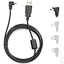 YQMAJIM for Garmin GPS Charger Cable,(6Ft 18AWG) Mini USB GPS Power Cord for Garmin Nuvi,90 Degree GPS Replacement Charging Wire,GPS Charger Cables