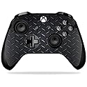 MightySkins Skin Compatible with Microsoft Xbox One X Controller - Black Diamond Plate | Protective, Durable, and Unique Vinyl wrap Cover | Easy