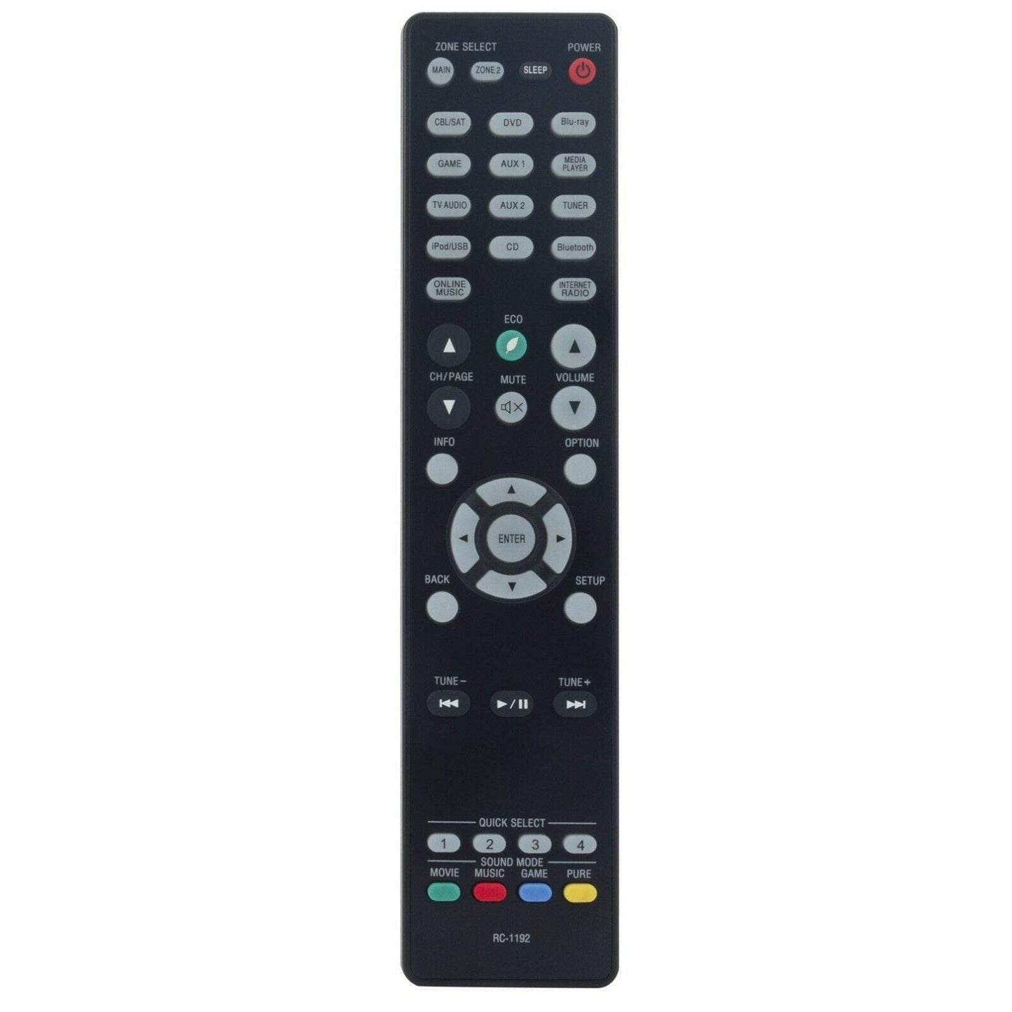 New RC-1192 Replace Remote for Denon AV Receiver AVR-X2100W AVR-X3200W AVR-X3300