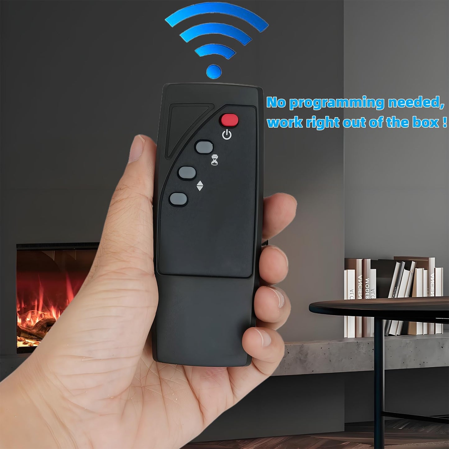 Replacement Remote Control Compatible for Twin Star Duraflame Electric Fireplace Stove Heater Infrared Remote 9HM8101 9HM9000 9HM9273 9HM7253 9HM9126