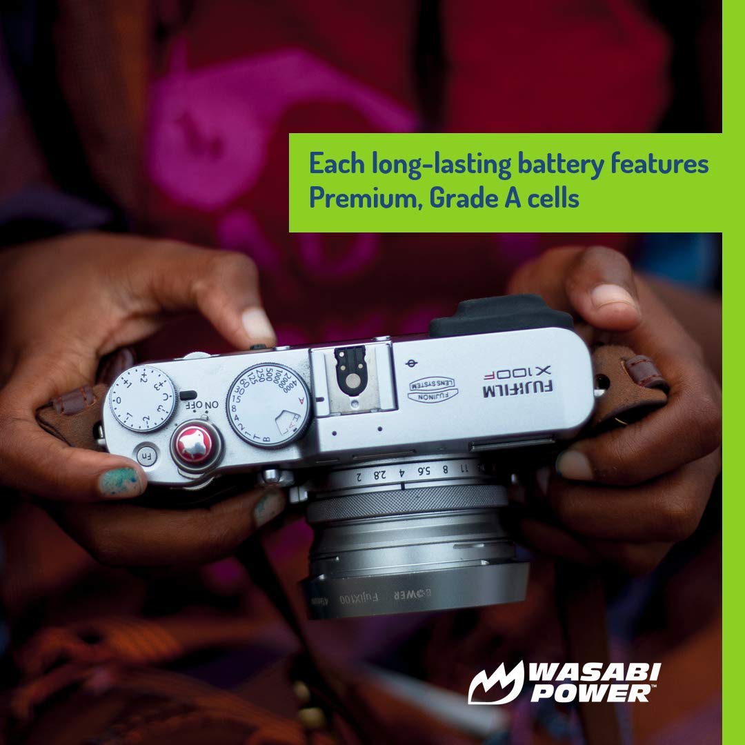 Wasabi Power Battery (4-Pack) for Fujifilm NP-W126 & FinePix HS33EXR, HS50EXR, X-T100, X-T200, X100F, X100V, X-A10, X-E2S, X-E3, X-E4, X-Pro2, X-Pro3