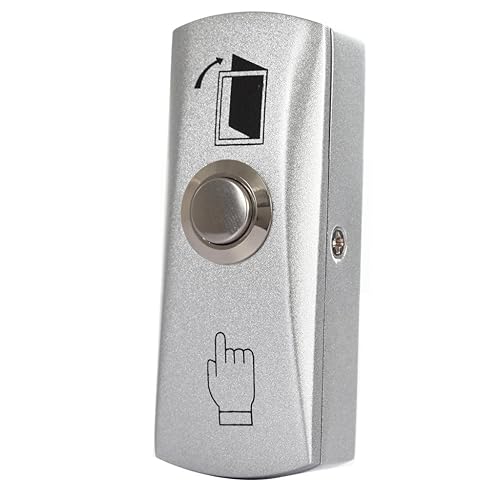 UHPPOTE Zinc Alloy Shell Door Push To Exit Button NO/COM Output for Access Control