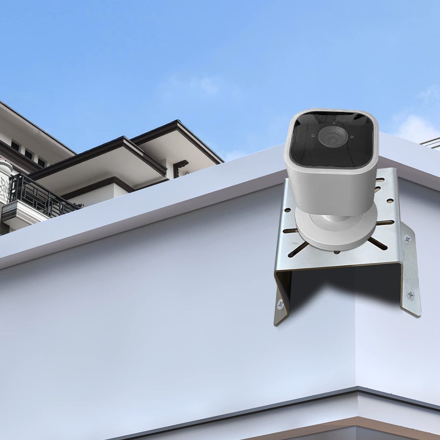 WiTi Universal Corner Mount for Security Camera, Stainless Steel Mounting Corner Bracket for Wall Mount Corner, Suitable for CCTV Cameras LED