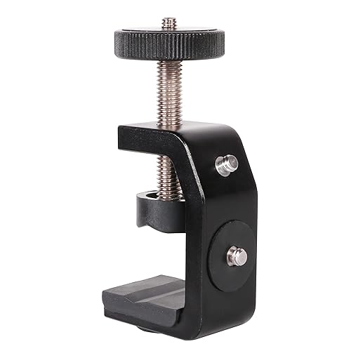 QYXINC C Clamp Camera Clamp Mount with 1/4" Screw for Photo Studio Video DSLR,Cameras, Light Stand, Desk, Rods, Hooks, Shelves, Cross Bars