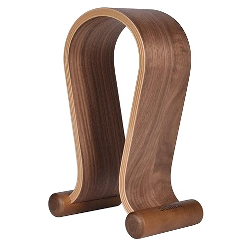 SAMDI Wood Headphone Stand, Headphone Holder Wood Headset Stand Compatible for Sony, Bose, Shure, Jabra, JBL, AKG Gaming Headphones Display et