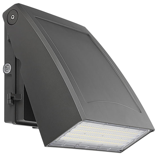 kadision 100W LED Wall Pack Light with Dusk-to-Dawn Photocell, 0-90° Adjustable Full Cutoff Outdoor Wall Light for House Yard Garage, 13000lm 5000K