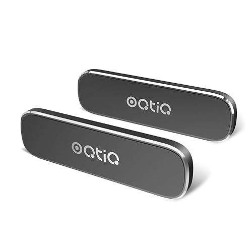 OQTIQ [2 Pack] Magnetic Car Mount, Phone Magnet for Car, Universal Stick On Rectangle Flat Dashboard Car Phone Magnet Mount for Cell Phones and Mini