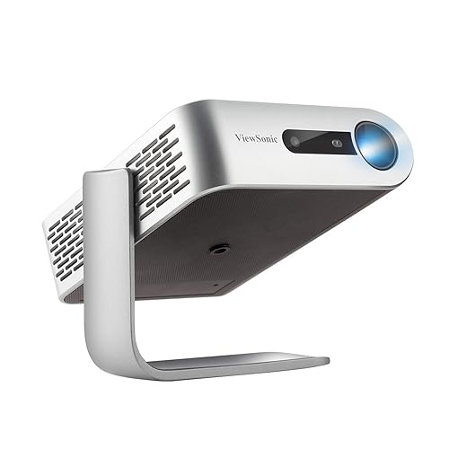 ViewSonic M1 Portable LED Projector with Auto Keystone, Dual Harman Kardon Speakers, HDMI, USB C, Stream Netflix with Dongle