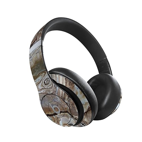 MightySkins Skin Compatible with Beats Studio Pro - Brown Marble | Protective, Durable, and Unique Vinyl Decal wrap Cover | Easy to Apply, Remove…