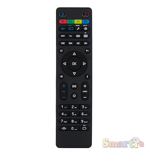 Infomir MAG 254/255 Remote Control for Streaming Media Player Multipurpose Replacement Part Linux System OTT IPTV Set Top Box, Black