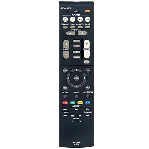 NTQinParts Replacement Remote Control Controller for Yamaha RX-V483 5.1 Channel 4K Ultra HD Network HDMI AV Stereo Receiver