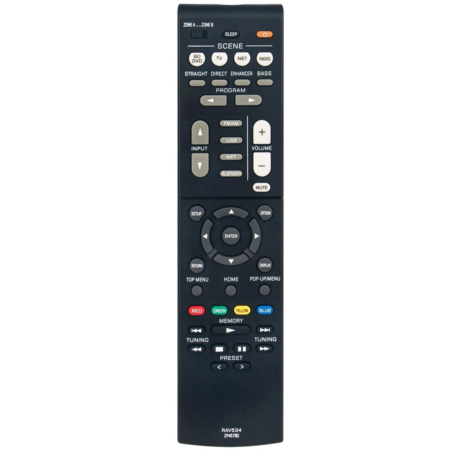 NTQinParts Replacement Remote Control Controller for Yamaha RX-V483 5.1 Channel 4K Ultra HD Network HDMI AV Stereo Receiver