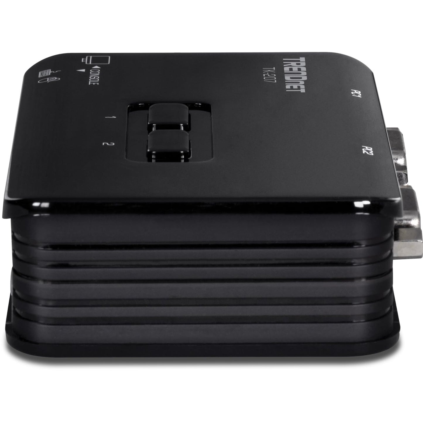 TRENDnet 2-Port USB KVM Switch, TK-207K, Control Two Computers with One Set of Console Controls, 2048 x 1536 Resolution, 60Hz Refresh Rate, All