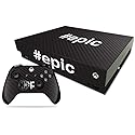 MightySkins Carbon Fiber Skin for Microsoft Xbox One X - Epic | Protective, Durable Textured Carbon Fiber Finish | Easy to Apply, Remove, and Change