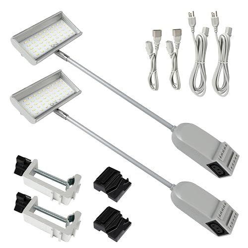 SUNLITOPTOTrade Show Lights LED Display and Wall Washer Exhibit Arm Lighting, POP UP Connectable Lights Included Clamps, Mounting Brackets, Power