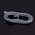 Conext Link RJ11 6P4C Modular Telephone Extension Cable Phone Cord Line Wire (25 Feet, Grey) ?33213?