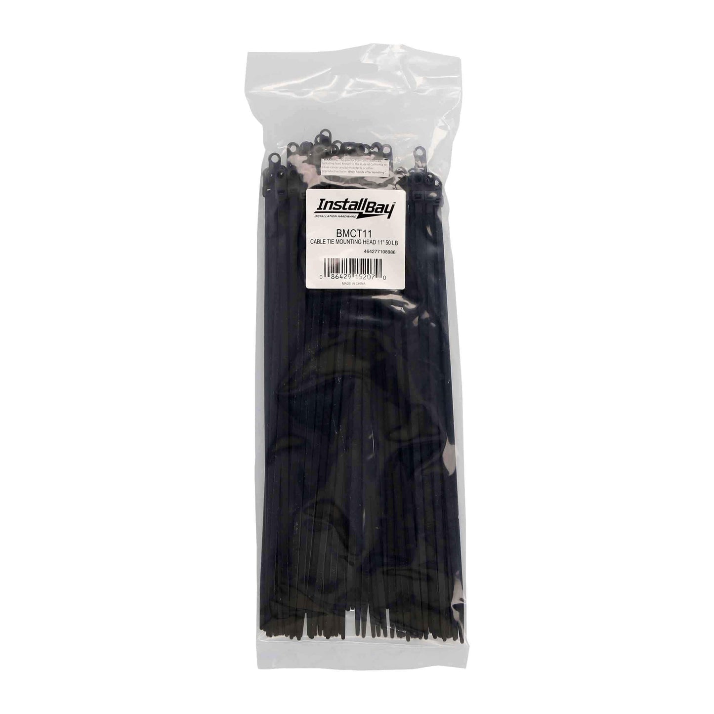 Install Bay BMCT11 Black Mount Cable Tie 11-Inch, 50-Pound (100-Pack)