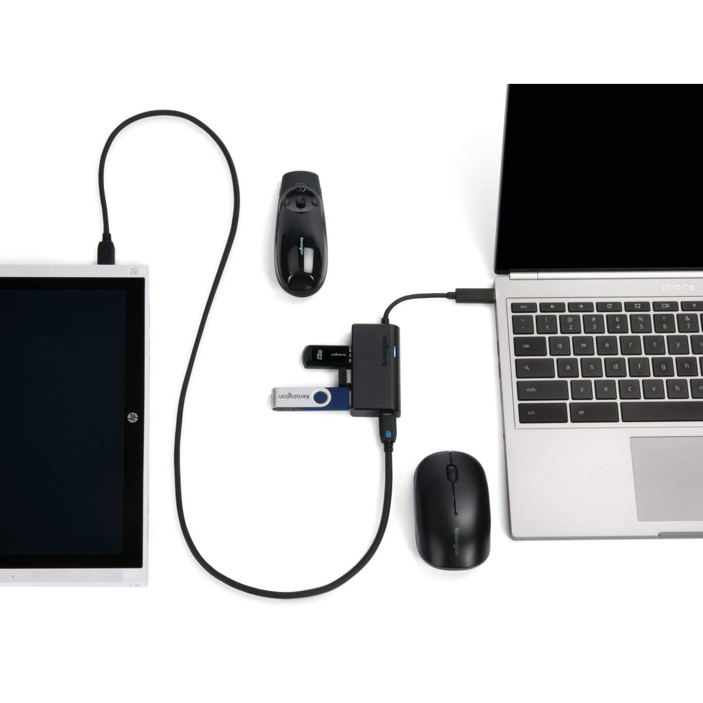Kensington UH4000 4 Port USB Hub 3.0 (K33978WW),Black