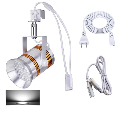 75W High-Power LED Spotlight, Jewelry Display Light, Full Spectrum Plant Grow Light, Aquarium Light, Hook or Ceiling Mount (6000K) White Light