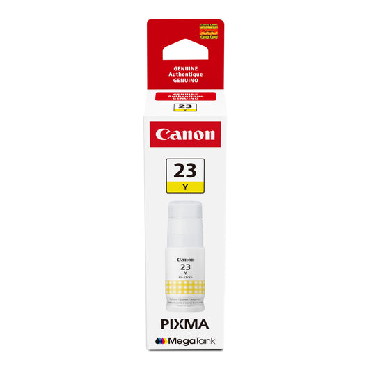 Canon GI-23 Genuine Yellow Ink Bottle, Compatible with Megatank G620 Printers