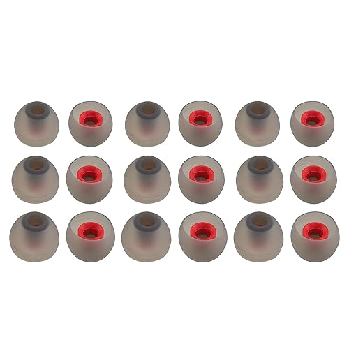 NANLANFAN Replacement Silicone Ear Tips for occiam T17 Wireless Earbuds, 9 Pairs (S/M/L)